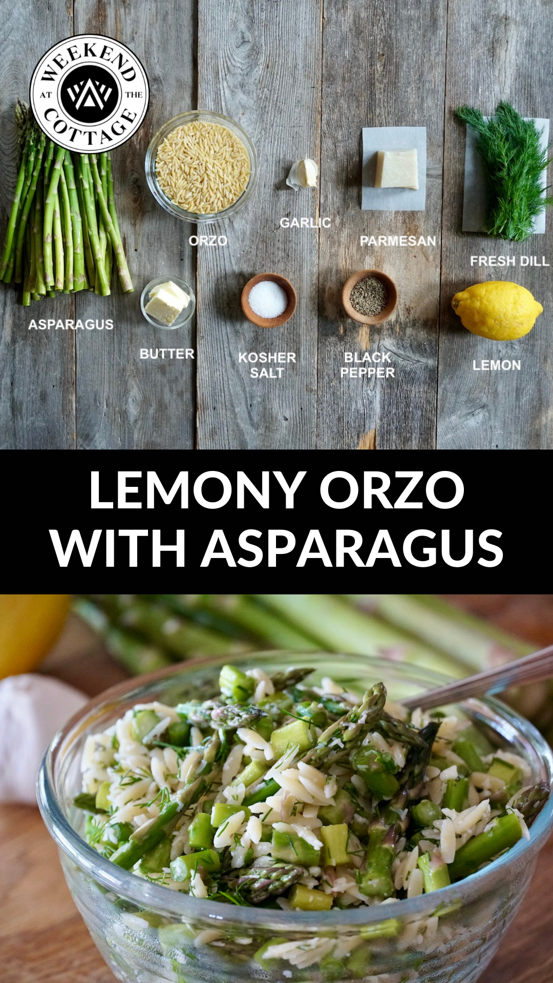 Lemony Orzo with Asparagus