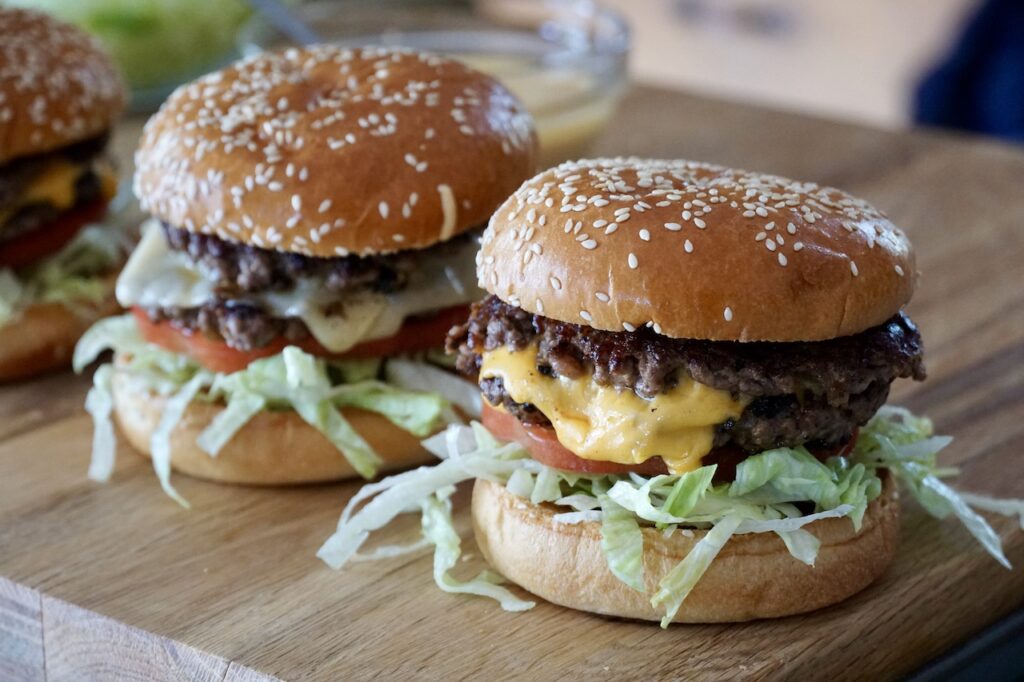 These smash burgers are easy to assemble.