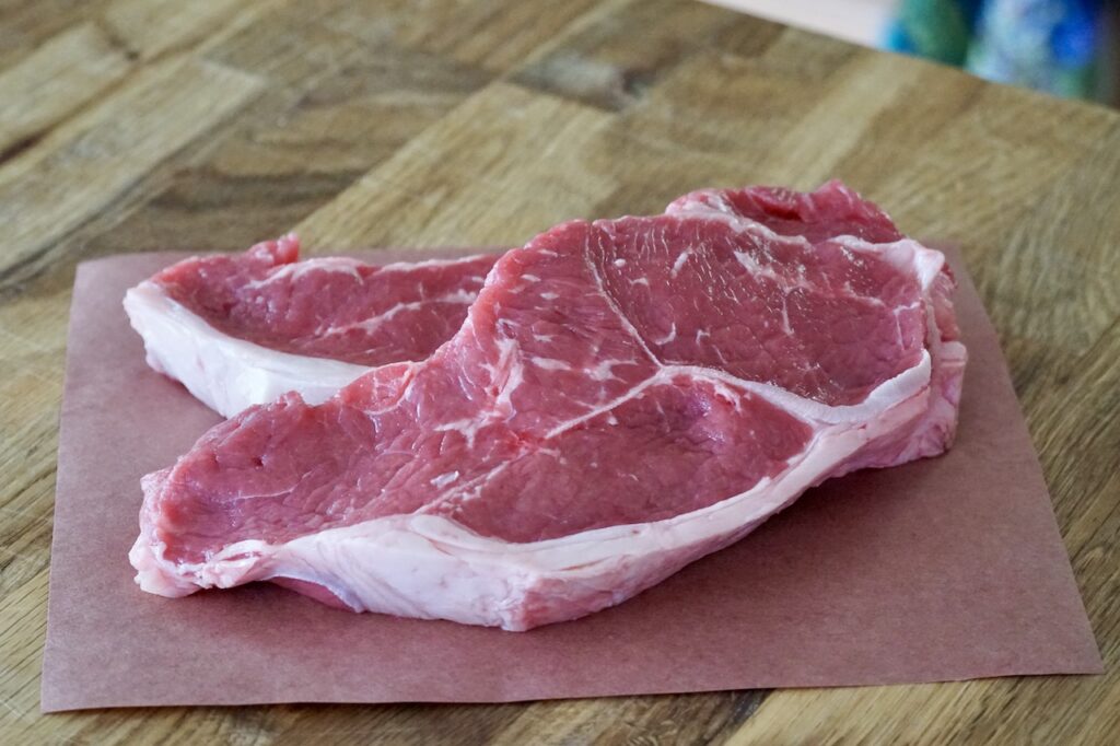 Two 8-ounce sirloin steaks