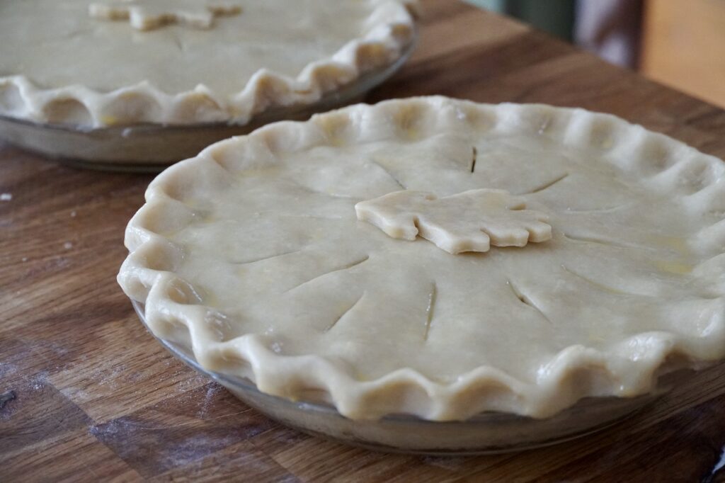 The Tourtière ready for the oven.