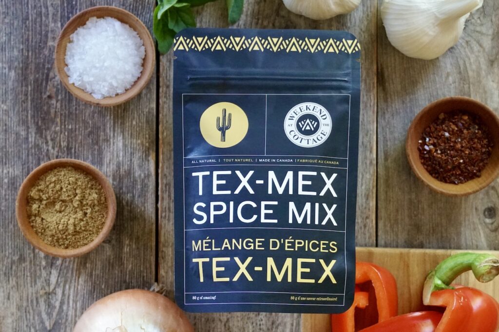 A pouch of the Weekend at the Cottage Tex-Mex Spice Mix