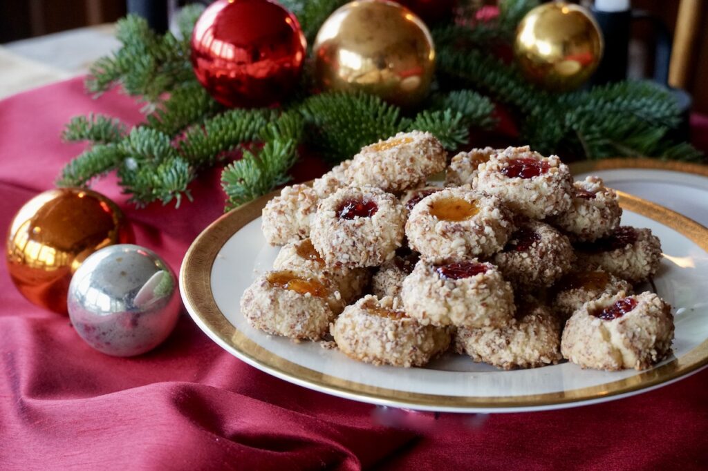 Nutty Thumbprint Cookies