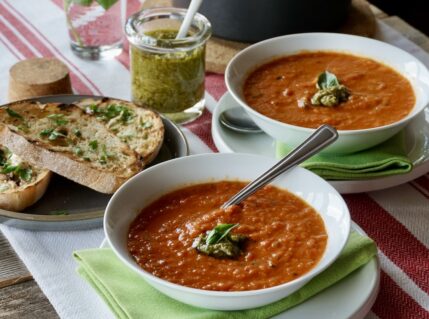 Roasted Red Pepper Soup.