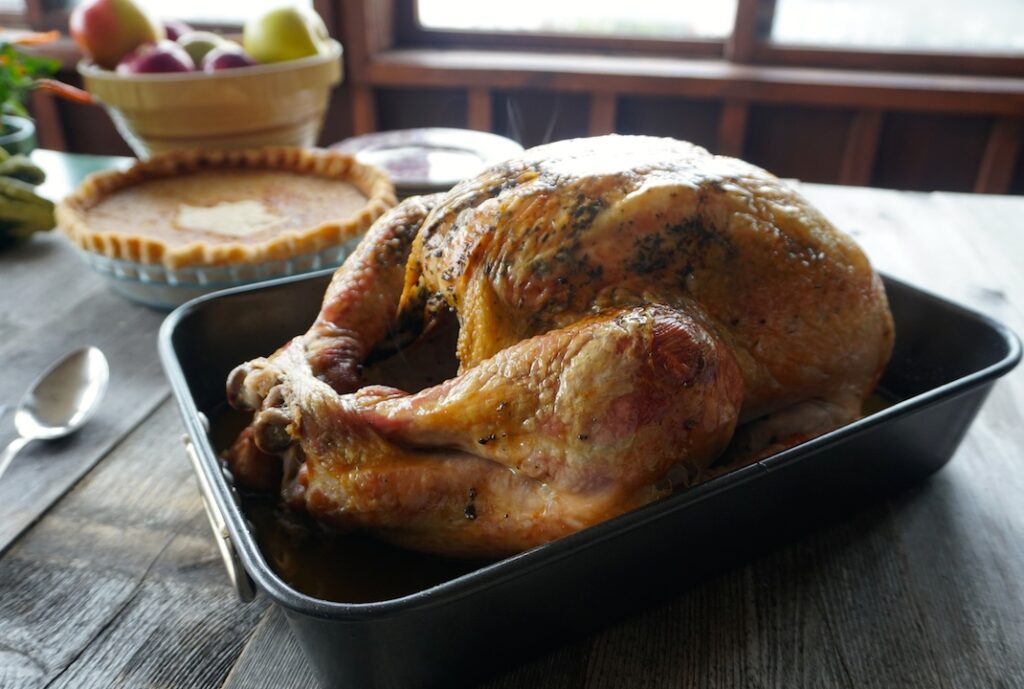 Dry-brined oven-roasted turkey, part of over 50 Most Popular Holiday Recipes.