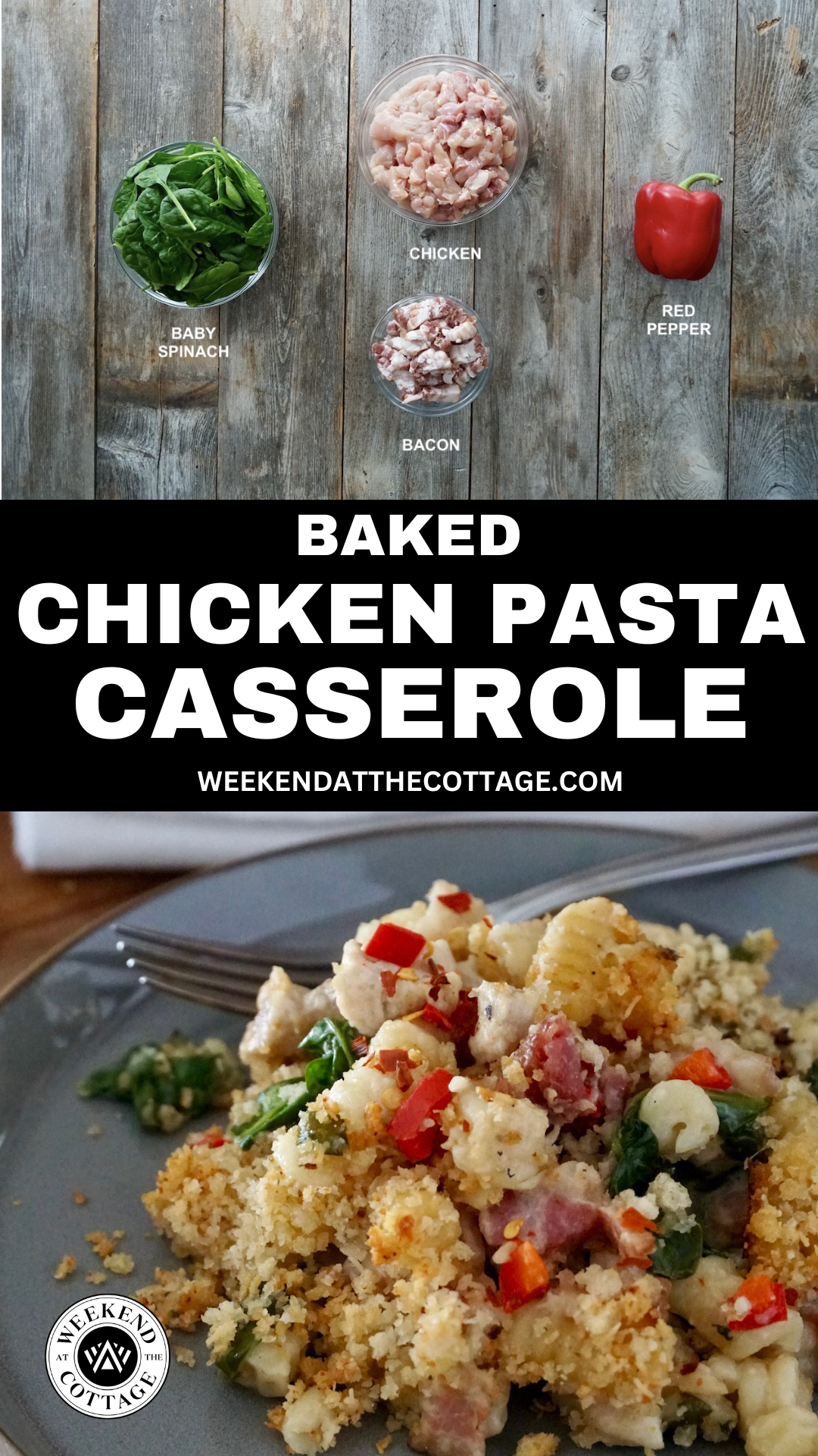 Baked Chicken Pasta Casserole