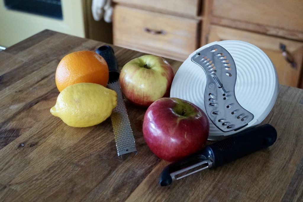 Mincemeat is made with apples plus the juices and zest from oranges ands lemons.