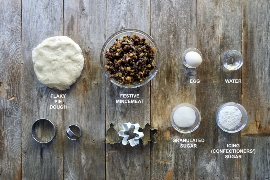 Ingredients needed to make Individual Mince Pies.