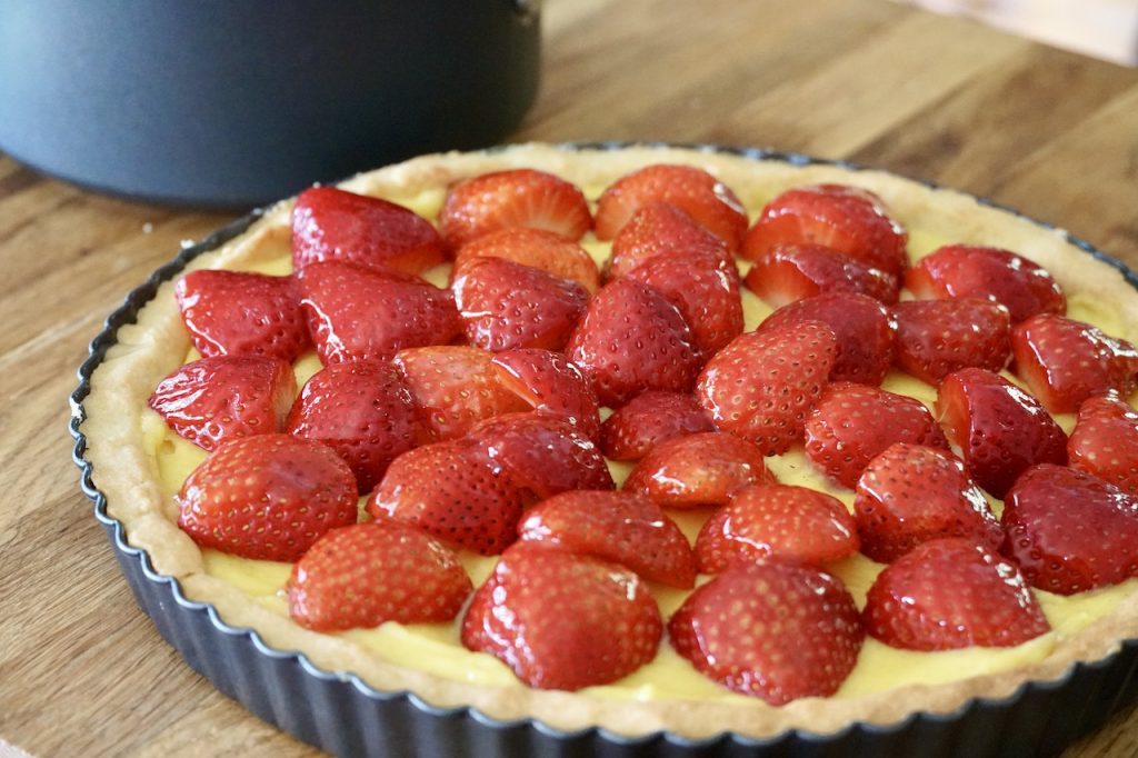 Strawberry Custard Tart.