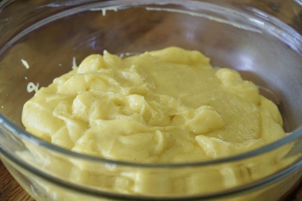 Creamy vanilla custard.
