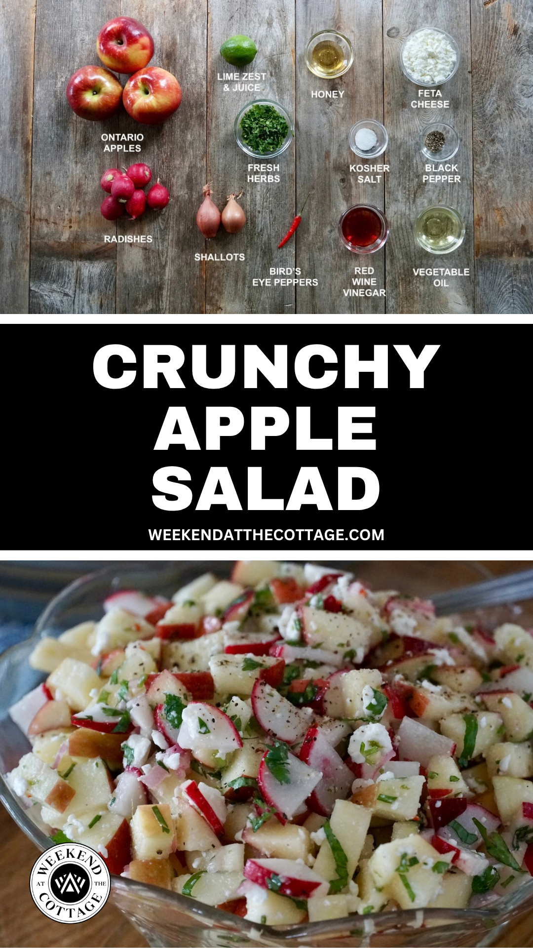 Crunchy Apple Salad with Radish and Feta
