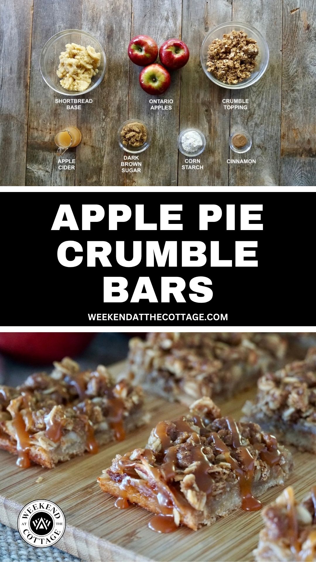 Apple Pie Crumble Bars